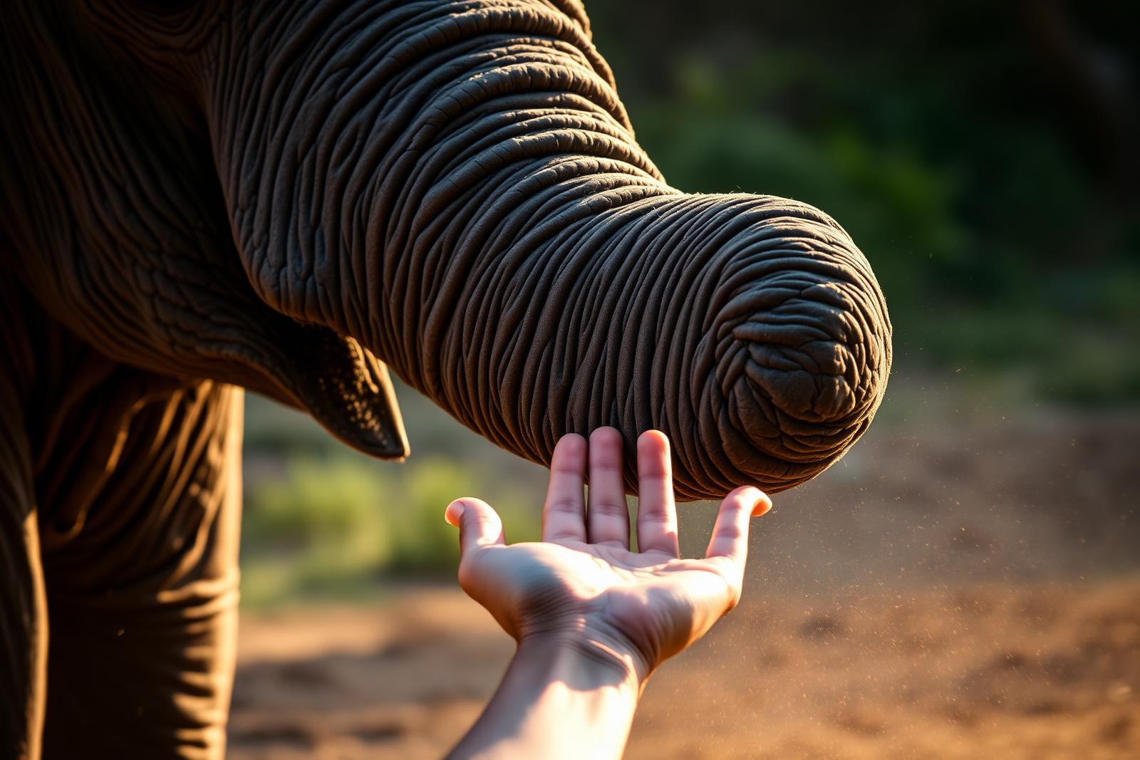 Elephant encounter on a private concession.